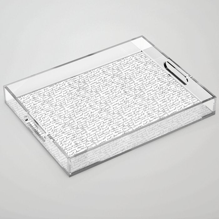 Manuscript Acrylic Tray Gallery Image 1