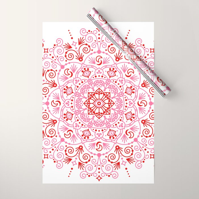 Moroccan Mandala - Valentine Palette Wrapping Paper Gallery Image 1