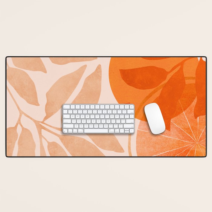 Sweet Orange Citrus Collage Desk Mat Gallery Image 1