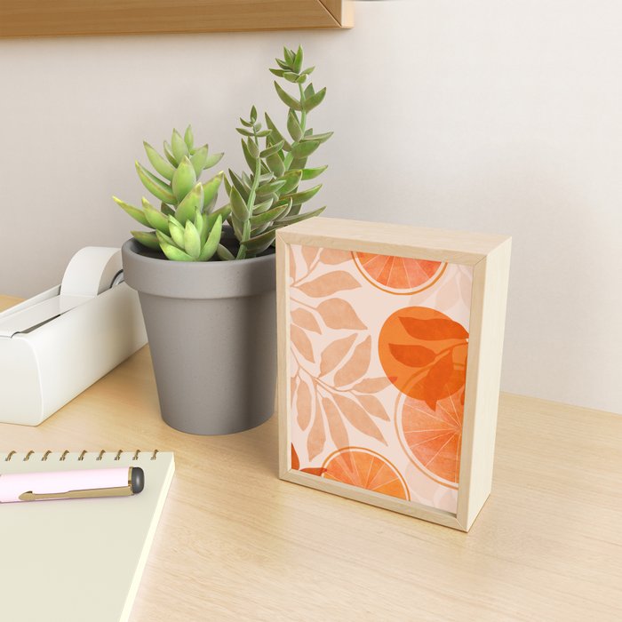 Sweet Orange Citrus Collage Mini Art Print Gallery Image 2