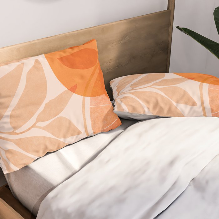 Sweet Orange Citrus Collage Pillow Sham Gallery Image 2