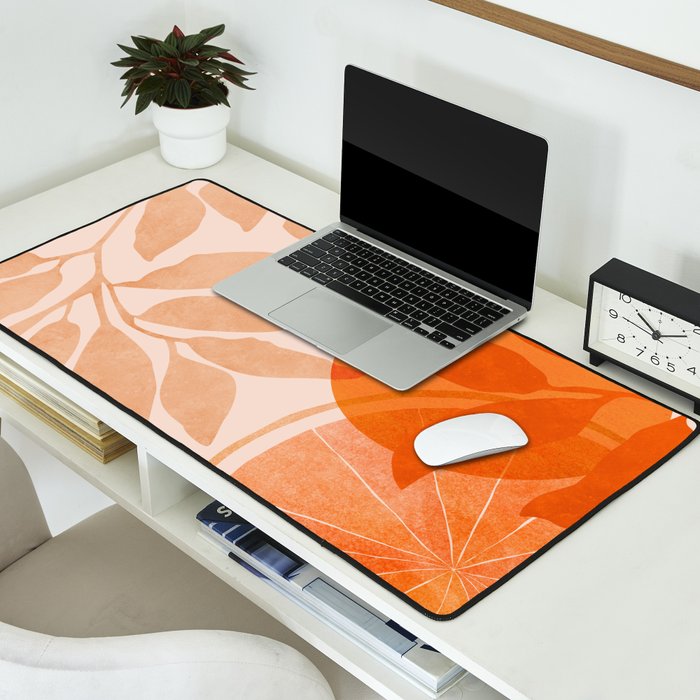 Sweet Orange Citrus Collage Desk Mat Gallery Image 2