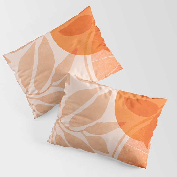Sweet Orange Citrus Collage Pillow Sham Gallery Image 1