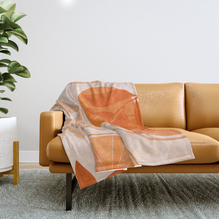 Sweet Orange Citrus Collage Throw Blanket Gallery Image 1