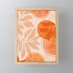 Sweet Orange Citrus Collage Mini Art Print Gallery Image 1