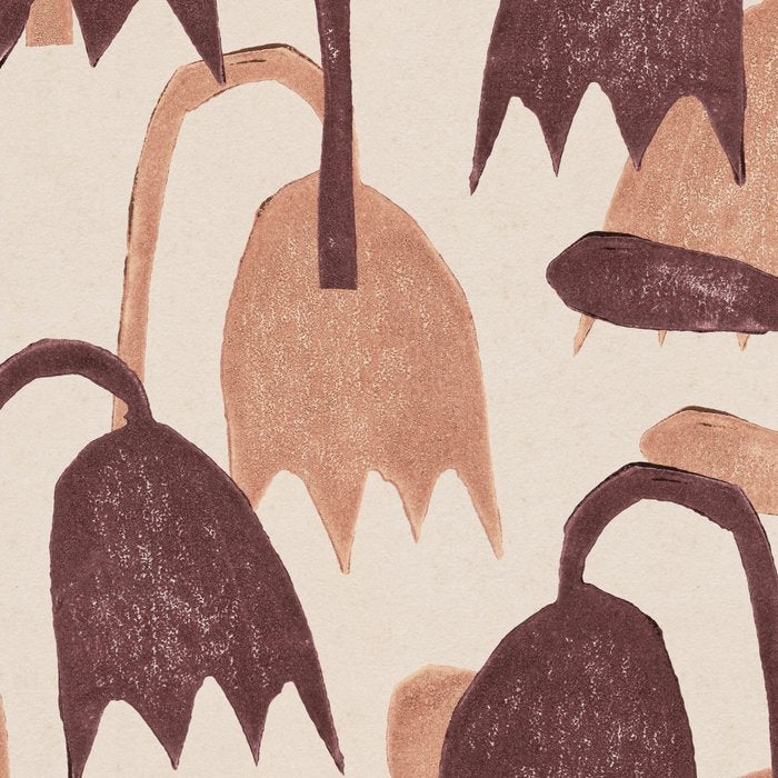 Linocut Tulip Pattern #2 Coffee Mug Gallery Image 2