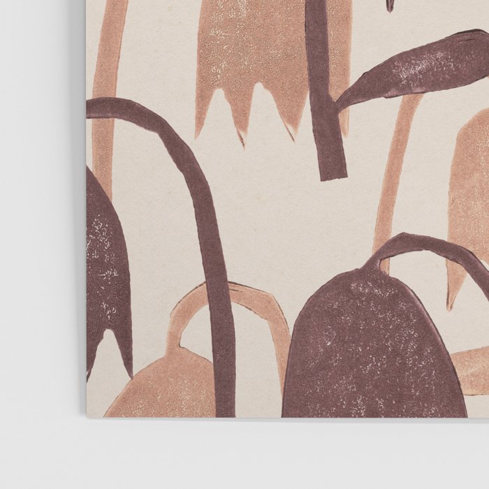 Linocut Tulip Pattern #2 Poster Gallery Image 3