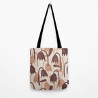 Linocut Tulip Pattern #2 Tote Bag Gallery Image 2