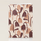 Linocut Tulip Pattern #2 Stationery Card Gallery Image 2