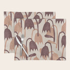 Linocut Tulip Pattern #2 Placemat Gallery Image 1
