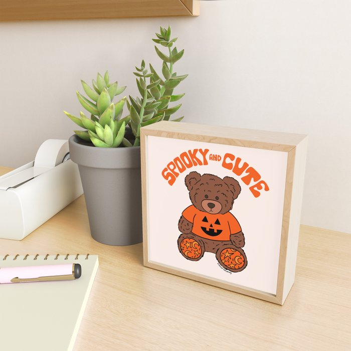 Spooky and Cute Bear Mini Art Print Gallery Image 2