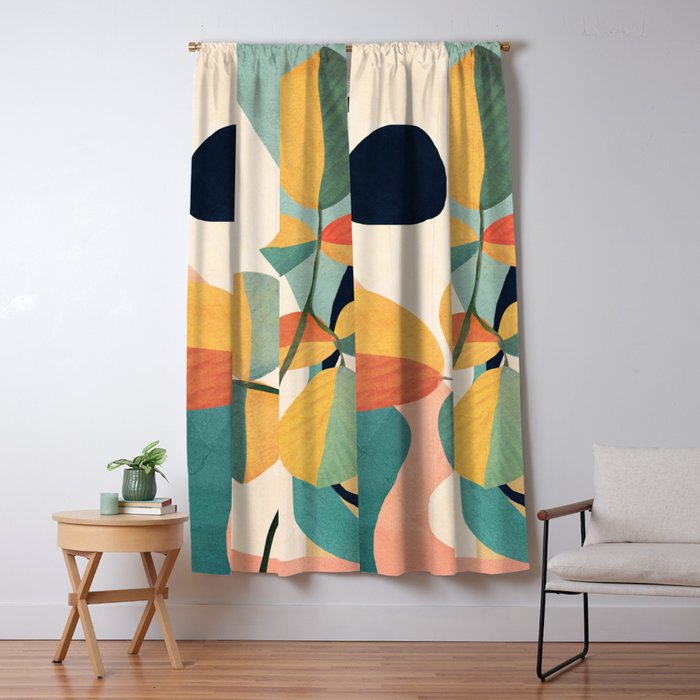 Colorful Branching Out 26 Window Curtain Gallery Image 5
