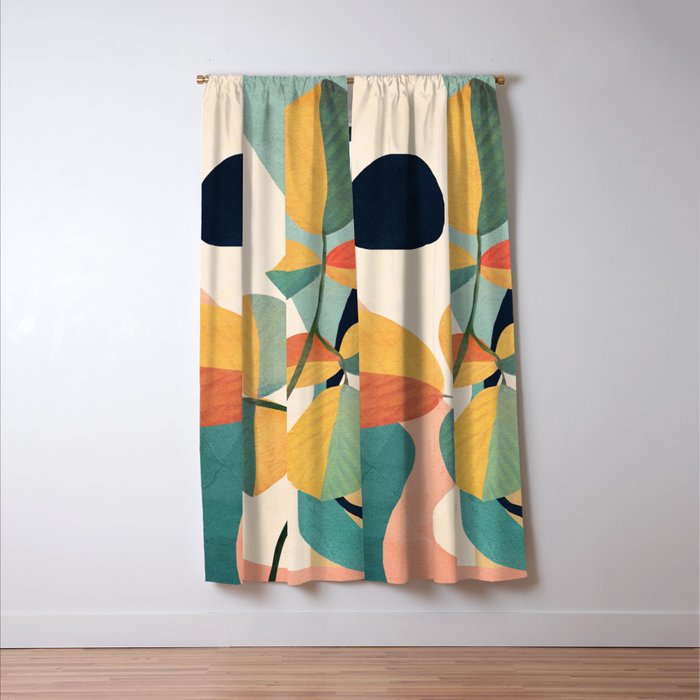 Colorful Branching Out 26 Window Curtain Gallery Image 3