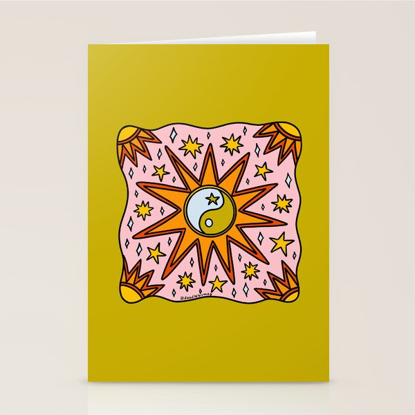 Yin Yang Sun Stationery Card Gallery Image 2