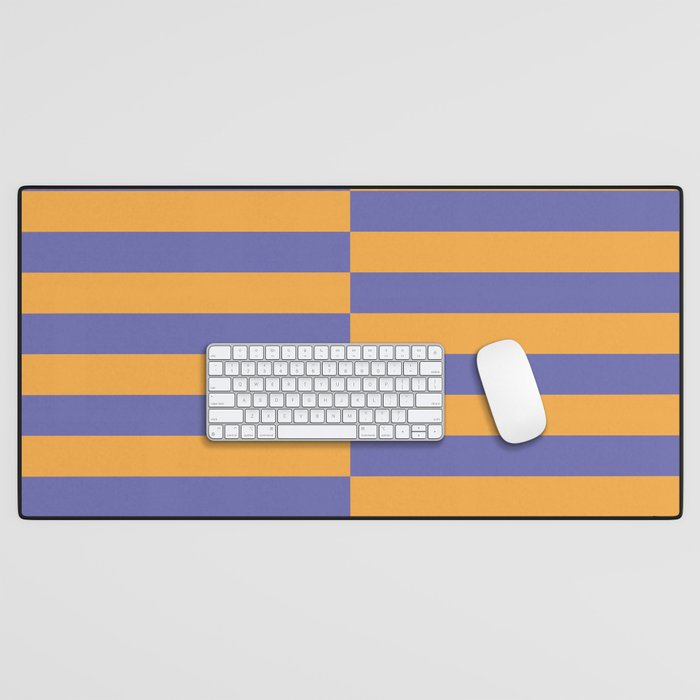 Strippy - Peri and Mango Desk Mat Gallery Image 1
