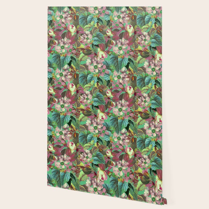 Multicolor Modern Floral Garden Wallpaper Gallery Image 2