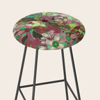 Multicolor Modern Floral Garden Stool Gallery Image 2