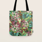 Multicolor Modern Floral Garden Tote Bag Gallery Image 1