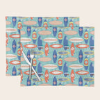 Vintage Surfboards Pattern Placemat Gallery Image 1