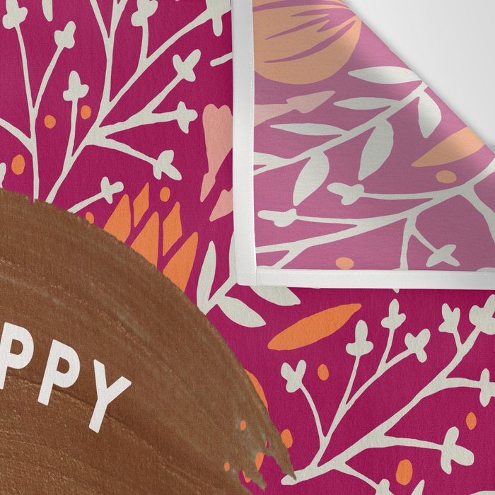 Stay Trippy Little Hippie - Fuchsia Palette Wall Tapestry Gallery Image 3