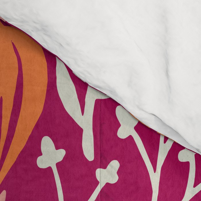Stay Trippy Little Hippie - Fuchsia Palette Comforter Gallery Image 4