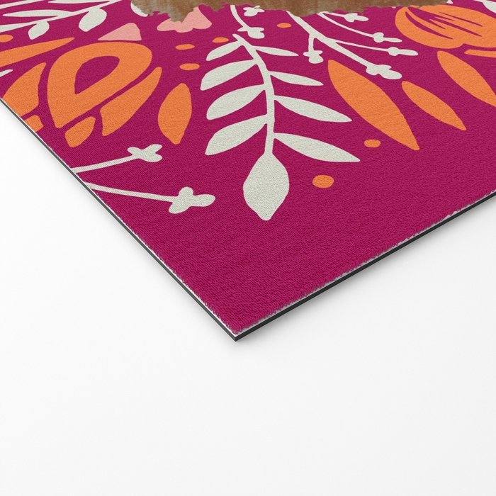 Stay Trippy Little Hippie - Fuchsia Palette Welcome Mat Gallery Image 2