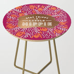 Stay Trippy Little Hippie - Fuchsia Palette Side Table Gallery Image 2