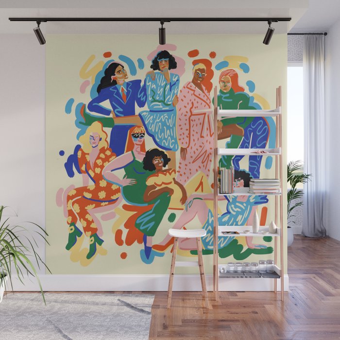 Friends Wall Mural Gallery Image 1