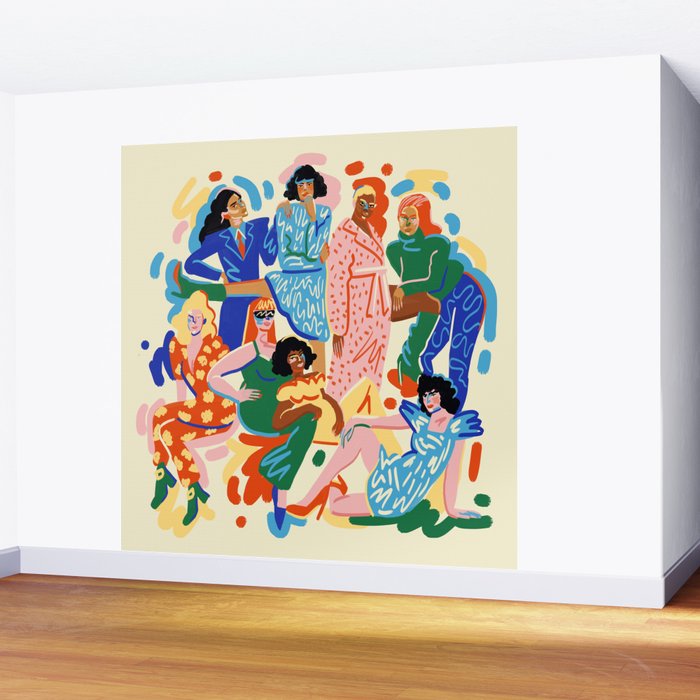 Friends Wall Mural Gallery Image 2