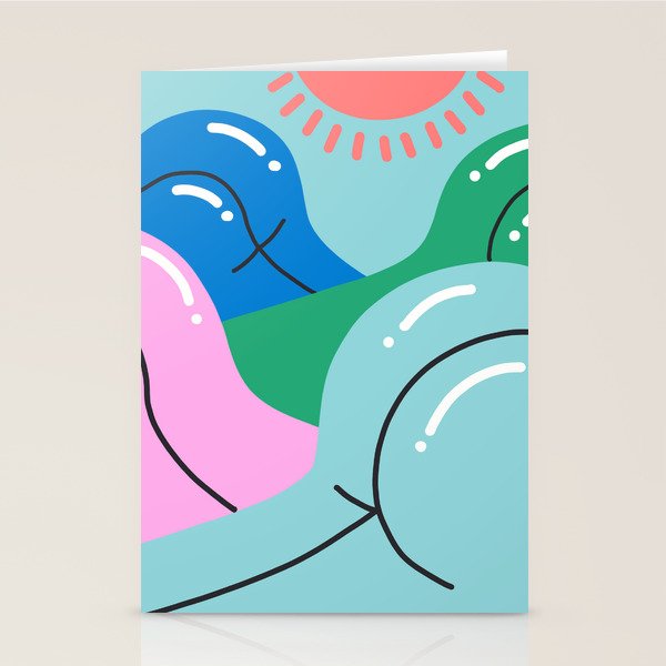 Sun's Out, Buns Out Stationery Card Gallery Image 1