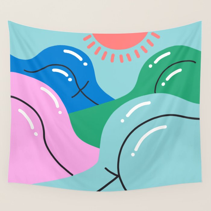 Sun's Out, Buns Out Wall Tapestry Gallery Image 4