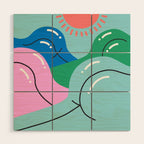 Sun's Out, Buns Out Wood Wall Art Gallery Image 1