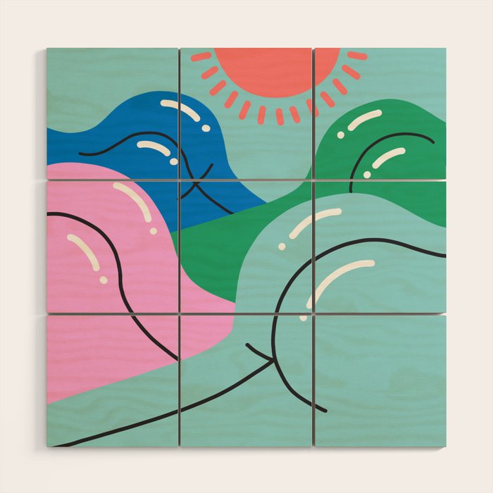 Sun's Out, Buns Out Wood Wall Art Gallery Image 1