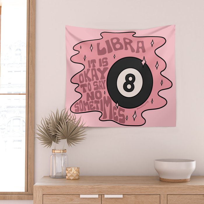 Libra Magic 8 Ball Wall Tapestry Gallery Image 2