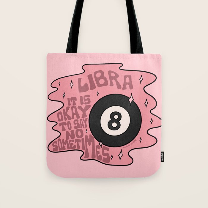 Libra Magic 8 Ball Tote Bag Gallery Image 1