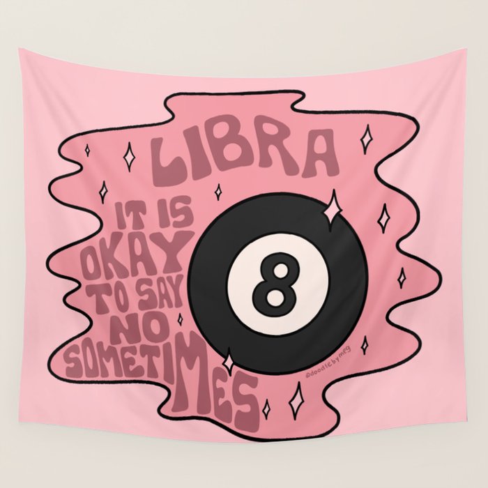 Libra Magic 8 Ball Wall Tapestry Gallery Image 4
