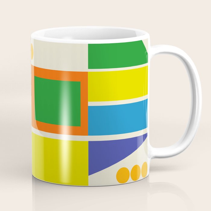 Modtastic Palm Springs Colorful Mid Century Modern Abstract Geometric Coffee Mug Gallery Image 1