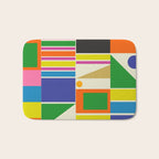 Modtastic Palm Springs Colorful Mid Century Modern Abstract Geometric Bath Mat Gallery Image 1