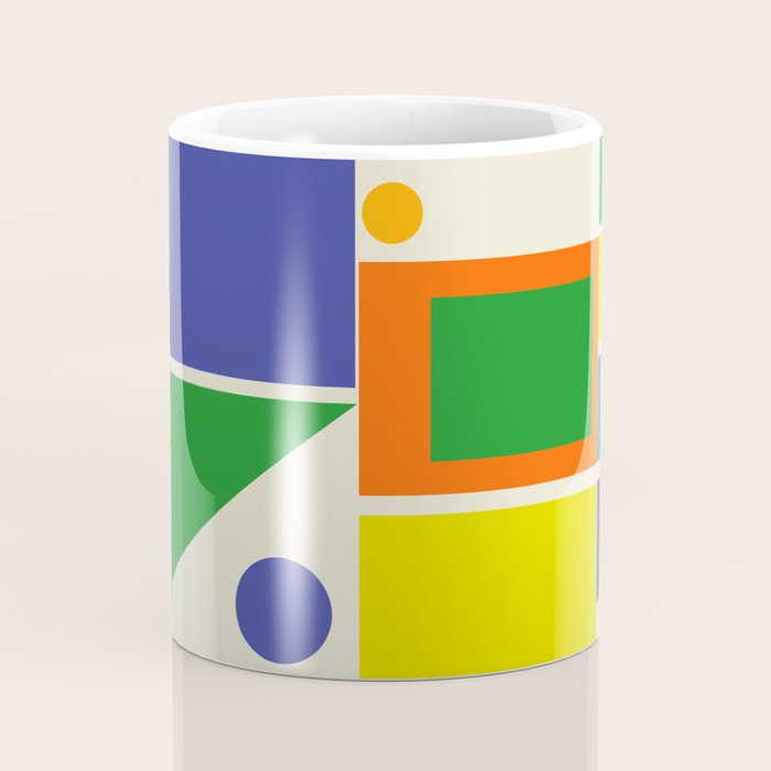 Modtastic Palm Springs Colorful Mid Century Modern Abstract Geometric Coffee Mug Gallery Image 4