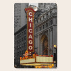 Chicago Theatre Sign Downtown State Street Historic Theater Marquee Cutting Board Gallery Image 1