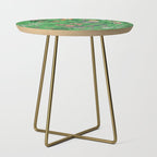 Chinoiserie Magpie Botanical Garden Bright Green Side Table Gallery Image 1