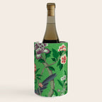 Chinoiserie Magpie Botanical Garden Bright Green Wine Chiller Gallery Image 3