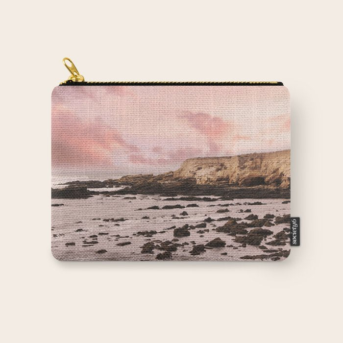 Sunset Beach Cliffs at Low Tide  Carry All Pouch Gallery Image 1