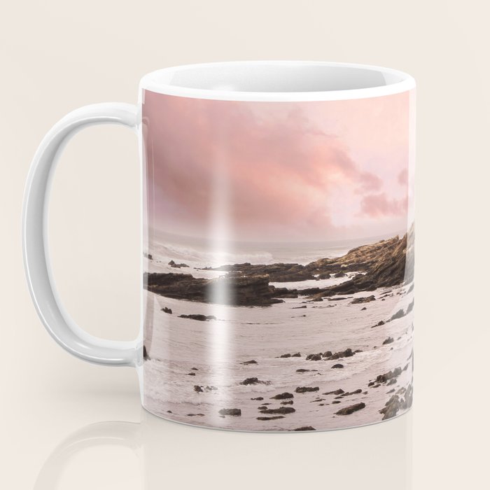 Sunset Beach Cliffs at Low Tide  Coffee Mug Gallery Image 3