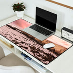 Sunset Beach Cliffs at Low Tide  Desk Mat Gallery Image 2