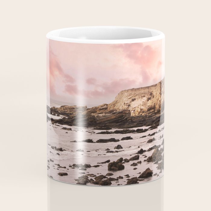 Sunset Beach Cliffs at Low Tide  Coffee Mug Gallery Image 4