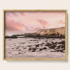 Sunset Beach Cliffs at Low Tide  Serving Tray Gallery Image 1