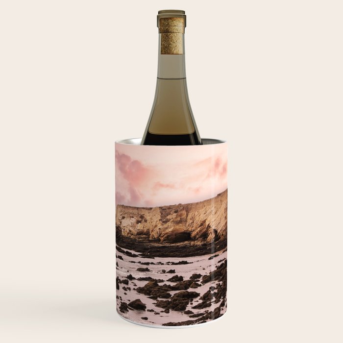 Sunset Beach Cliffs at Low Tide  Wine Chiller Gallery Image 3