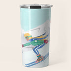 Skiing Girl Travel Mug Gallery Image 1