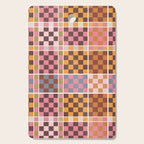 Vibrant Checkered Grid Cutting Board Gallery Image 1